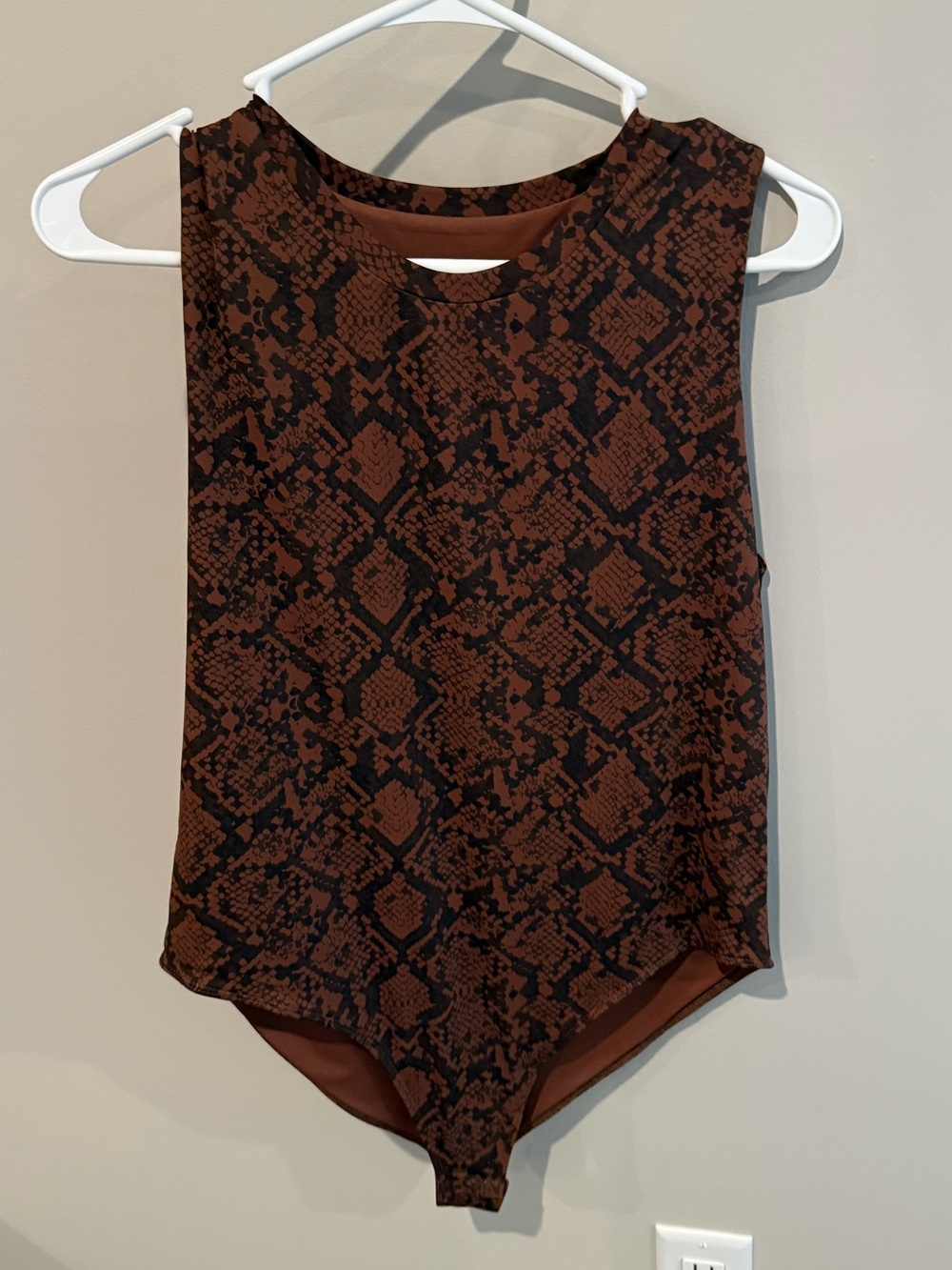 The Commons contour snakeskin bodysuit